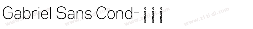 Gabriel Sans Cond字体转换
